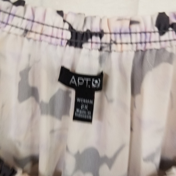 APT 9 Sz 2X Gray Lavender Blouse - Picture 2 of 7